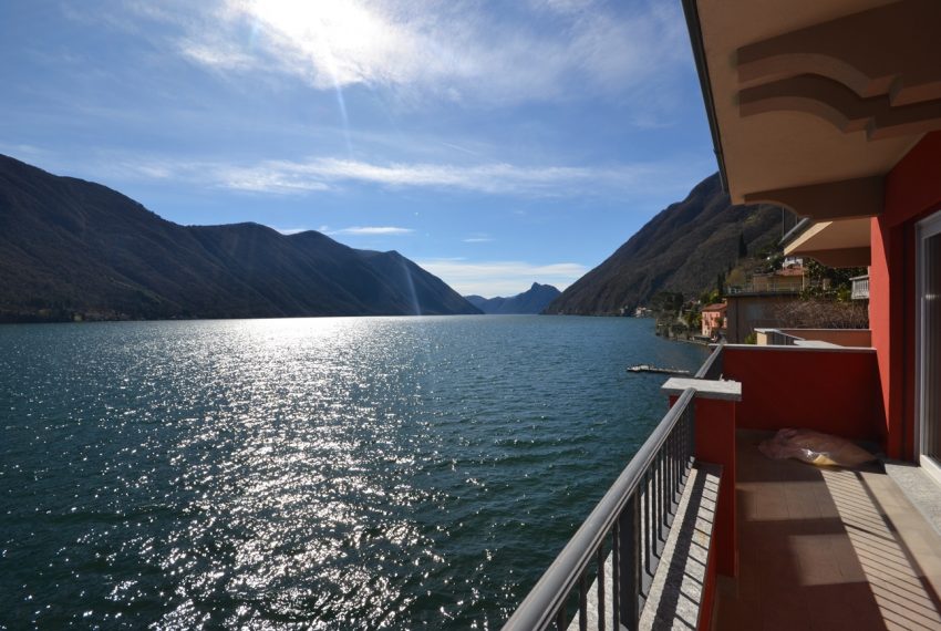 Lago di Lugano Porlezza appartamento a lago in vendita con attracco barca (17)