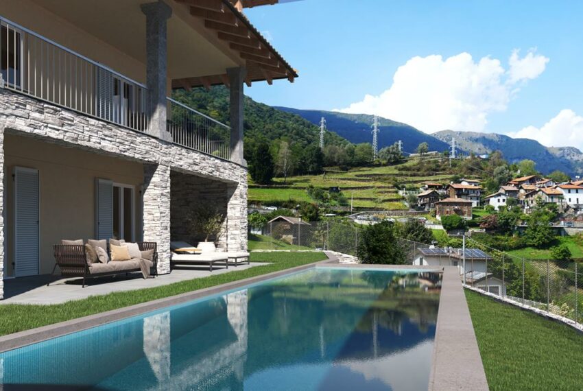 Villa con piscina in vendita sul lago di Como (2)