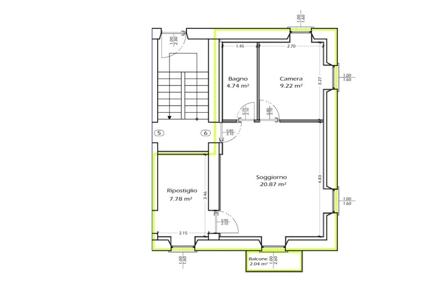 Apt 6 - Piano 2- Second floor