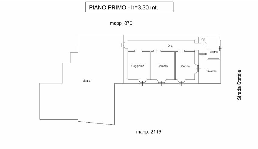 Piano primo sub. 704