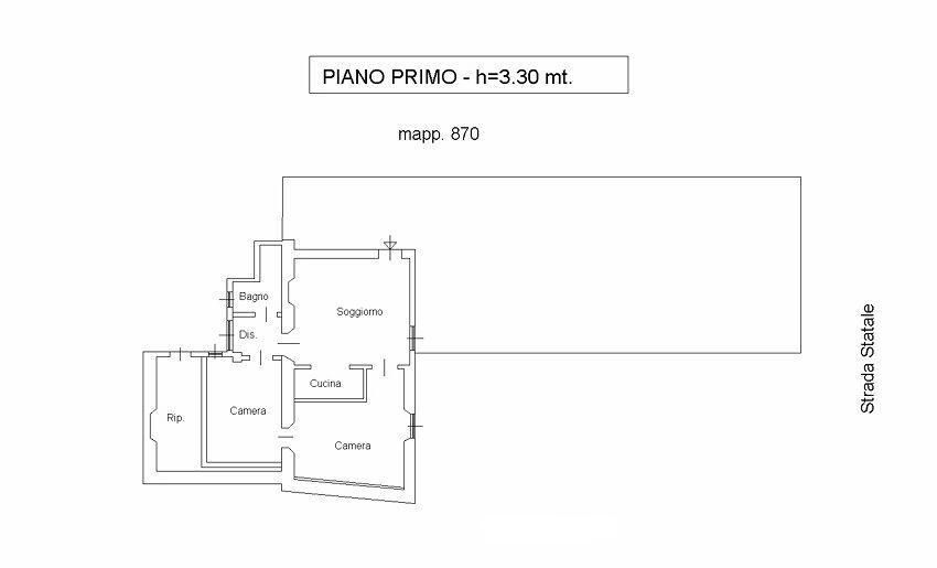Piano primo sub. 705