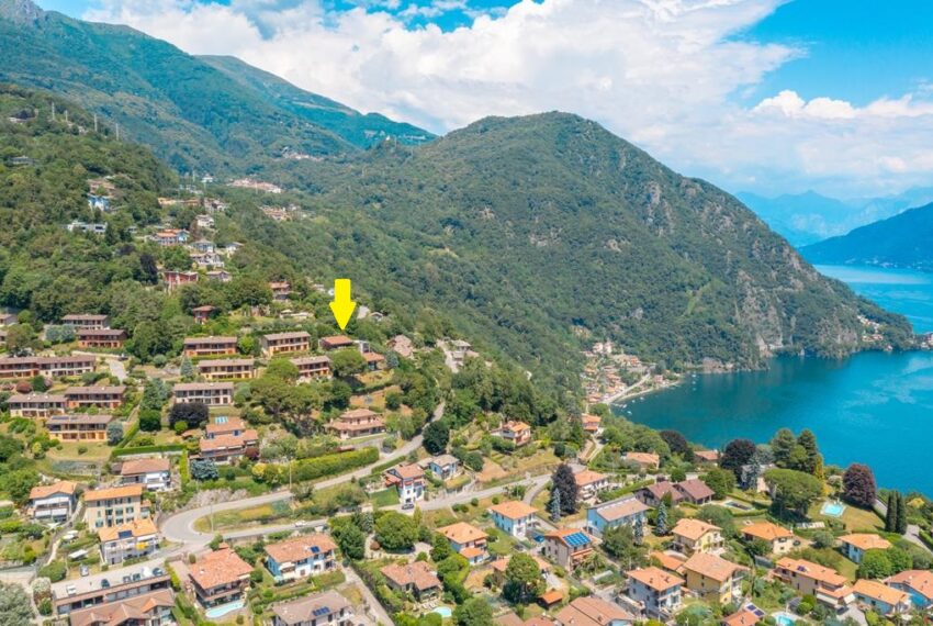 Menaggio villetta vista lago, con giardino, in residence con piscina e tennis (7)